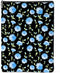 Blue Flower Pattern Waterproof Book Sleeve, Book Pouch with Zipper and Front Pocket, Book Cover Case for Women, Gifts