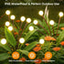 BIMOIA 4 Pack 32 Solar Lights Outdoor Waterproof: LED Swaying Firefly Solar Powered Garden Lights - Warm LED Lighting