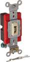 Leviton 1221-2IL 20-Amp, 120/277-Volt Toggle Locking Single-Pole AC Quiet Switch, Ivory