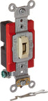 Leviton 1221-2IL 20-Amp, 120/277-Volt Toggle Locking Single-Pole AC Quiet Switch, Ivory
