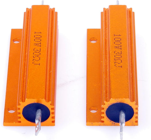 100 Watt 30 Ohm 5% Wirewound Resistor - Electronic Aluminium Shell Resistors, Pack of 2