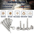 Self Drilling Screws #8 Assortment Kit, 260PCS 410 Stainless Steel Sheet Metal Screws for Metal Wood Building