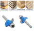Totowood 7Pcs 1/4 1/2",3/8",5/16",1/4",3/16",5/32",1/8",Carbide 2 Roundover Router Bit Shank,Radius in Tip Flutes
