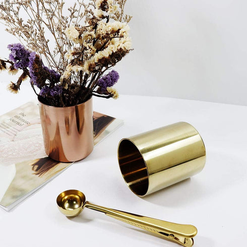 MultiBey Gold Pencil Holder Cup, Luxury Metal Organizer, Small Vase, Desk Accessory for Office Home