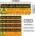 Besttile 4 10x3.5 Inches PCS Speed Limits Maintained Stickers Vehicle Speed is Monitored by GPS Warning Signs Safe