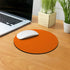 Non-Slip Round Mousepad, FINCIBO Solid Orange Mouse Pad for Home, Office, and Gaming Desk