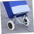 2pcs Veemoon Rolling Cart Wheel Replacement Plastic Laundry Cart Wheels for Shopping Trolley