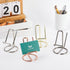 Business Card Holder for Desk - Cute Metal Card Organizers and Office Desk Accessories for Men and Women