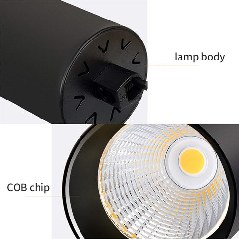 12W 5CM L40CM Dia Tube LED COB Modern Pendant Lights Spot Light for Kitchen Island Dining Living Room Bar Hanging Lamp