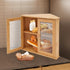 Xuthusman Bamboo Wood Bread Box, Double Bread Storage Box for Homemade Bread &