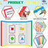 Henoyso 116 Sheets Science Fair Board Supplies with 20 Printable Presentation Subtitles and 80 Scalloped Bulletin
