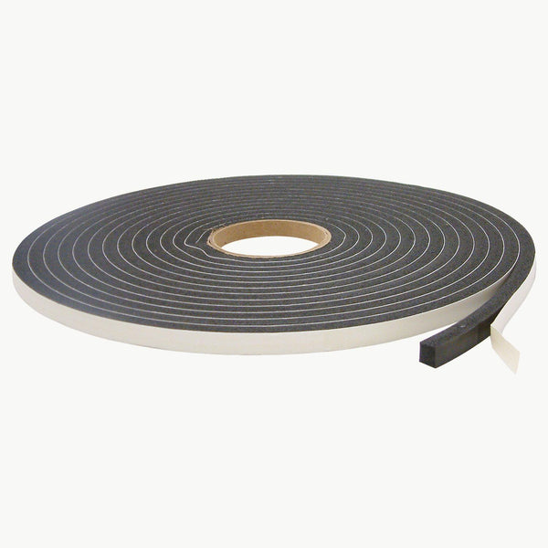 JVCC Low-Density PVC Foam Tape (SCF-01): 1/2 in. x 30 ft. x 3/8 in. Thick, Black