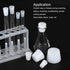 MECCANIXITY Silicone Rubber Tapered Plug, 28mm to 37mm with Hole, White for Laboratory Use, 2 Pieces