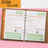 Rancco A5 Planner Inserts, 90 Pages Colorful Daily Refills with Divider, PVC Pouch, Ruler, Index Tab