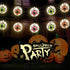 Halloween Eyeball Lantern String Lights, 8.5Ft LED Lights with 10 Novelty Eyeball Lanterns for Outdoor Decor