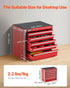 8.6-inch, 5 VEVOR Metal Tool Box, Portable Metal Tool Box with Drawers, Small Tool Chest with EVA Liners and PP Feet
