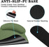 Britimes Set 4in1 35.4x15.7Inches Olive Green Keyboard Mouse Pad Large Mousepad+Keyboard Wrist Rest+Mouse Wrist