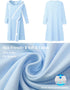 3/4 Women's Post Shoulder Surgery Dress Sleeve Full Open Side Snap Tear Away Adaptive Clothing with Pockets
