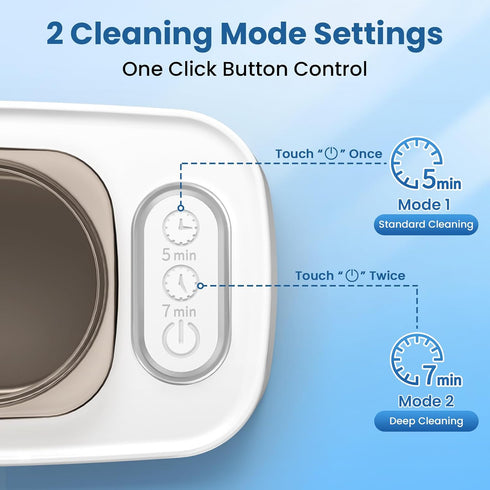 48kHz 304 400ML Ultrasonic Cleaner, Ultrasonic Jewelry Cleaner Machine for Eyeglasses, Jewelry, Rings, Watch Straps
