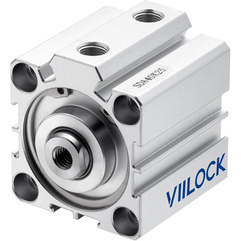 Pneumatic Air Cylinder, 40mm Bore, 25mm Stroke, Thin Double Action Hydraulic Cylinder SDA 40 X 25