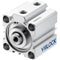 Pneumatic Air Cylinder, 40mm Bore, 25mm Stroke, Thin Double Action Hydraulic Cylinder SDA 40 X 25
