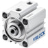 Pneumatic Air Cylinder, 40mm Bore, 25mm Stroke, Thin Double Action Hydraulic Cylinder SDA 40 X 25