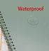 Yansanido Spiral Notebook - 4 Pcs A5 Thick Plastic Hardcover Journal with 80 Sheets for School and Office