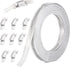 10FT Hose Clamps, 304 Stainless Steel Hose Clamp Assortment Kit with 8 Fasteners, Adjustable Worm Gear
