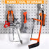 Shimeyao 100 Pcs Black Pegboard Hooks - Stainless Steel Display Hook for 1/8 1/4 Pegboard, 4 Inch, Garage Storage