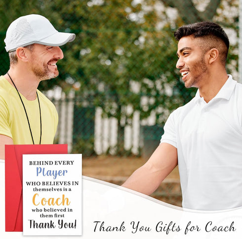Coach Thank You Cards Coach Gifts for Men Women Soccer Coach Thank You Cards Bulk Baseball Coach Appreciation Gifts