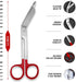 9-Piece Set ASA Techmed Medical Diagnostic Kit - Nursing Student Starter (Red)
