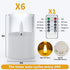 6Pack (2"X3") VIODAIM Flickering Flameless LED Candles with Remote & Timer, Battery Powered - Small Pillar & Votive