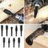 10pcs Rotary Burr Wood Carving Rasp Files Set with 1/4" Hex Shank for Woodworking Carving, Shaping, and Grooving