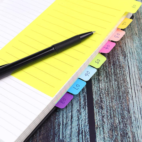 Vanpad (2 Pack) Office Supplies Divider Sticky Notes Tabs,School Supplies, Tabbed Self-Stick Lined Note Pad, 4 x 6 Inches, 64 Ruled Notes per Pack, 2 Pack by Vanpad