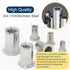 Vifmy 304 Kit(218 Pcs),M3 M4 M5 M6 M8 M10 Set,Rivnut Metric Stainless Steel Rivet Nut Assortment Flat Head Rivnut