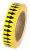 INCOM Manufacturing Directional Pipe Flow Arrow Adhesive Tape, Yellow/Black, 1 inch x 108 ft