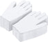 Paxcoo Cotton Gloves for Dry Hands - 20 Pairs Large White for Cosmetic Moisturizing and Inspection