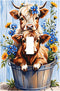 HTSAHKV Cute Highland Cow Wall Plate Light Switch Cover Single Gang Outlet Faceplate
