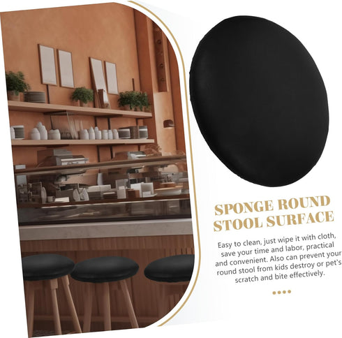 GLEAVI Wear-Resistant Pu Stool Cover Accessory Soft Sponge Padding for Bar and Dining Use Replacement Seat