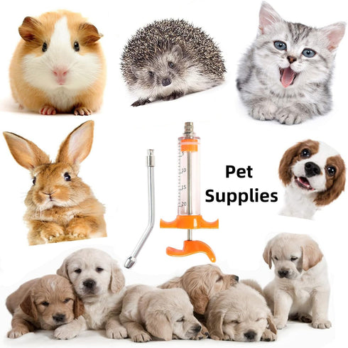 1 Pcs Goats Feed Water Filler, Drench Nozzle, Reusable Adjustable Dosage for Cattle, Sheep, Goats