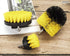 3 Set 2/3.5/4 1/4" Pcs Drill Brush Attachments for Cleaning - Drill Brush Scrubber with Nylon Bristles, in Heads, Hex