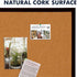 Quartet Cork Bulletin Board, Framed Corkboard 2' x 3', Black Frame Message Board, Vision Board