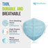 4 3 50 (5 Packs 10) Breatheze Ply Medical Isolation Face Mask Made in USA Level Fluid Resistant FDA Registered