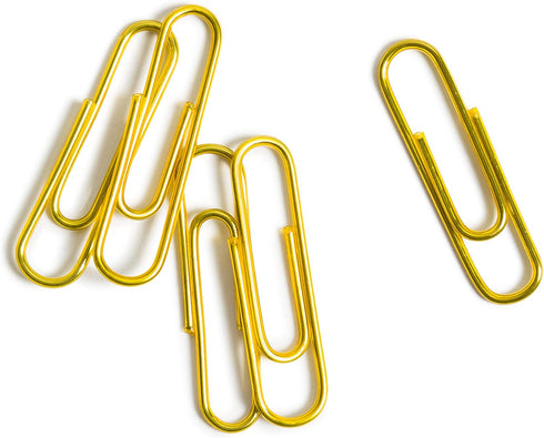 U Brands Paper Clips, Medium, Gold, 1000 Count by U Brands