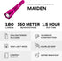 Police Security Maiden Ultra Bright LED Flashlight -180 Lumens -150 Meter Beam Distance -Small, Powerful, Compact & Water Resistant - EDC, Home Security & Camping Battery Powered Flashlight - Pink by Police Security