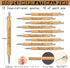 PerKoop 200 Pcs Inspirational Notebooks and Motivational Pens - Thank You Bamboo Pen Kraft Notebooks for Employee Gifts