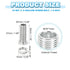 PATIKIL M10x30mm 10 Set Hex Bolts and Nuts Kit, Fine Thread Hollow Screws Assortment Hexagon Head Screw Through Hole