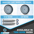 5" 1.25" 1400 lbs (Set 4), 5/16" SY America x Shopping Cart Replacement Wheels Kit, Rubber Wheels for Grocery