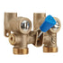 Watts 175C Series 1/2" Bronze Ball-Type Washing Machine Shutoff Valve, 3/4" Hose Outlet, 1/2" Copper Dual Ell Adapters,