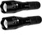 2 Pack LED Tactical Flashlight Water Resistant Military Grade 2000 Lumens 5